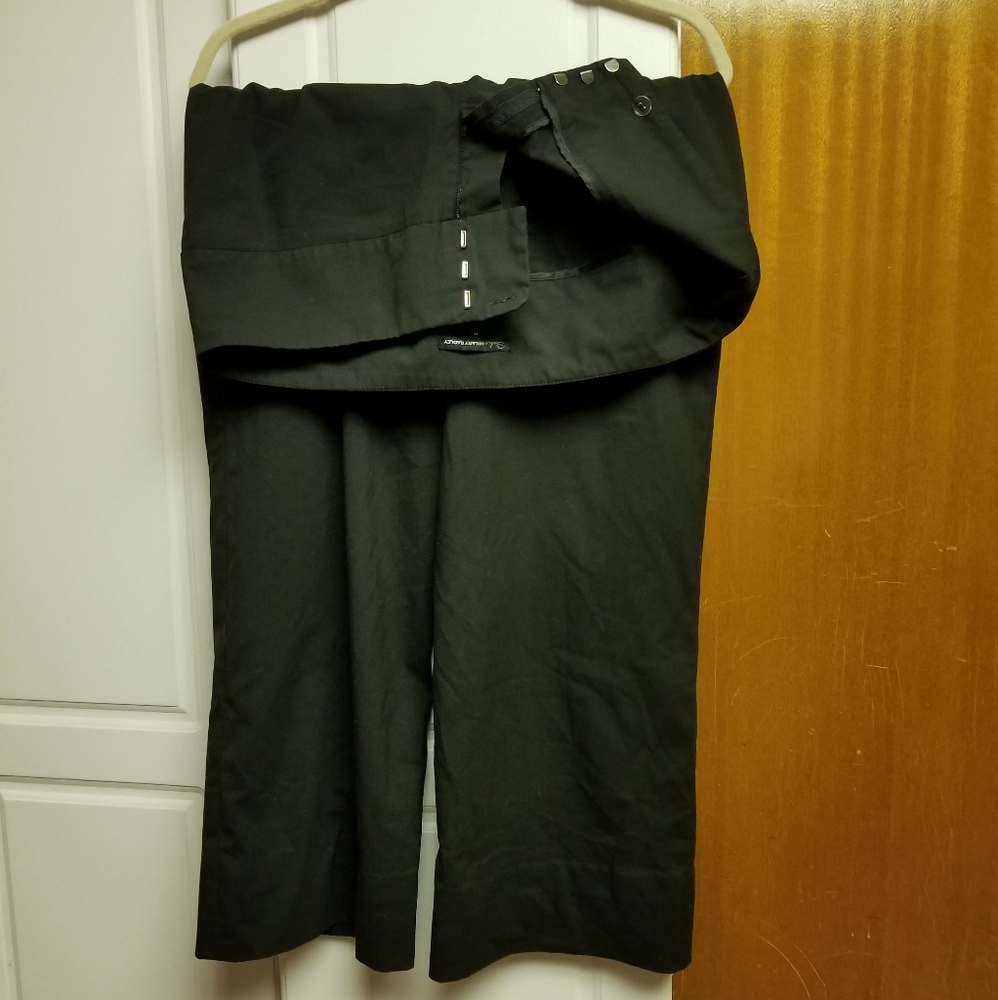 👙Hilary Radley vintage wide leg dress pant w triple closure & back pockets